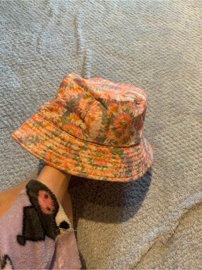 Tie-Dye Orange Bucket Hat